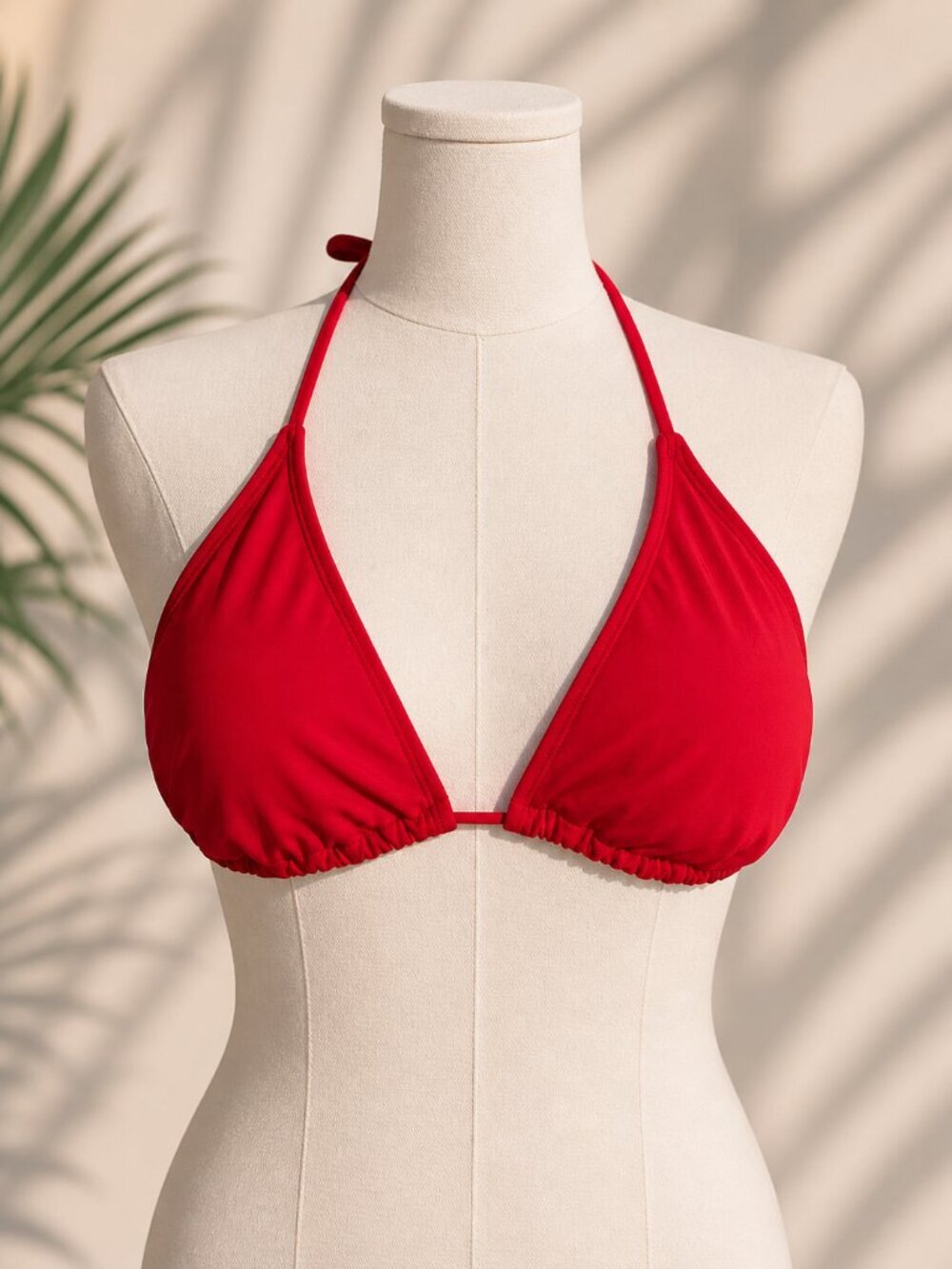 OP Red Triangle Bikini Top Halter Tie Back XL 15-17